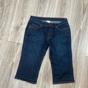 Garnet hill Capri dark wash jeans size 4 petite